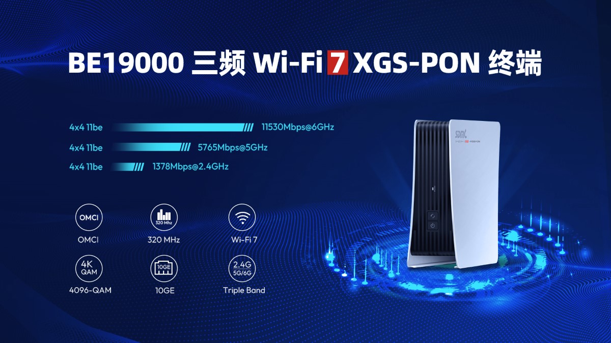 Ag亚洲集团宣布 Wi-Fi 7 XGS-PON 终端 NP19X44XGS